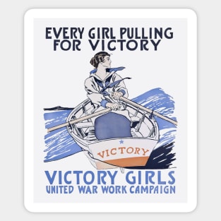 Victory poster, recruiting women Sticker